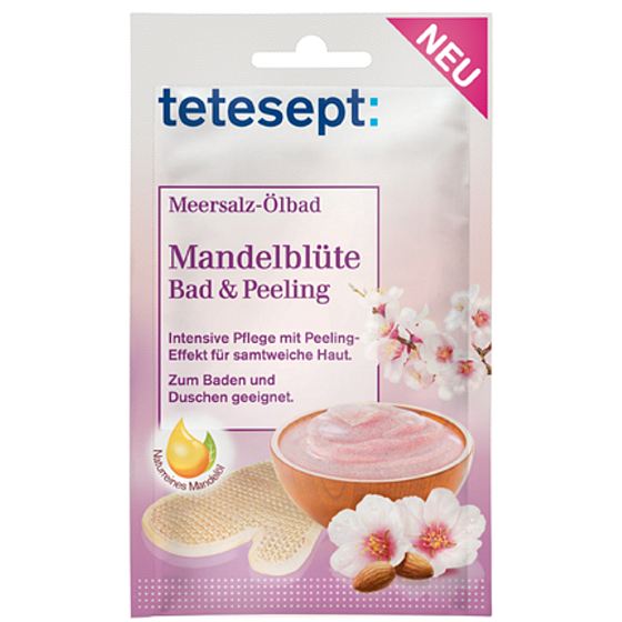 Tetesept Almond blossom bath and peeling 65 g