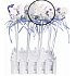 Wooden bunny with lavender decor about 5 cm recess + skewers