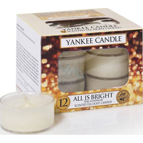 Yankee Candle All Is Bright - Everything just shines a scented tea candle 12 x 9.8 g