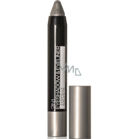 Gabriella Salvete Eyeshadow & Eyeliner 2in1 Metallic Eyeshadow and Pencil 01 Gray 3.5 g
