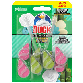 Duck Active Clean Tropical Sunshine wall-hung toilet cleaner with a scent of 38.6 g