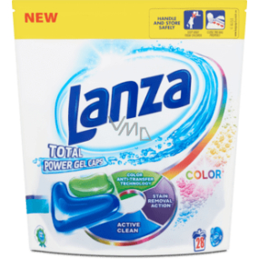 Lanza Total Power Color gel capsules for washing colored laundry 28 pieces