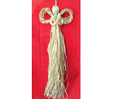 Shaggy angel with gold threads for hanging 60 cm