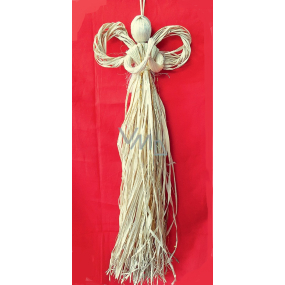 Shaggy angel with gold threads for hanging 60 cm