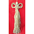 Angel with tousled hair and golden threads for hanging 60 cm
