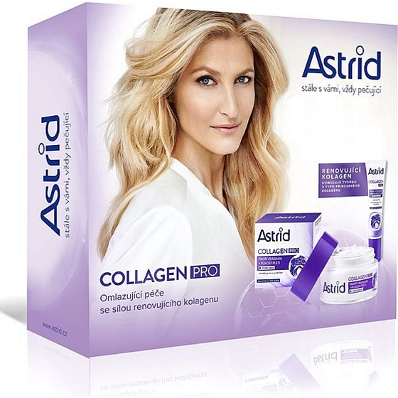 Astrid Collagen Pro Anti-Wrinkle Day Cream 50 ml + Eye Cream 15 ml, cosmetic set