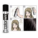 Colorwin Spray to cover grays and shoots Black 75 ml