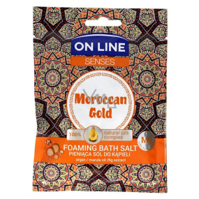 On Line Senses Moroccan Gold foaming bath salt 80 g