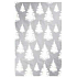 Ditipo Gift wrapping paper 70 x 200 cm Luxury silver white trees of various sizes