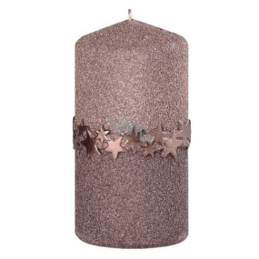 Arome Star ribbon candle brown cylinder 60 x 120 mm 260 g