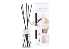 D-Aroma- Vanilla ice cream - Vanilla ice cream aroma diffuser with sticks for gradual release of aroma 100 ml