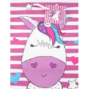 Nekupto Gift paper bag 18 x 23 x 10 cm Unicorn 1821 30 KFM