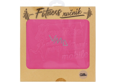 Albi Fitness towel Mommy pink 90 x 50 cm