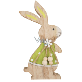 Hare in a green wooden on a standing 15 cm