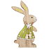 Hare in a green wooden on a standing 15 cm