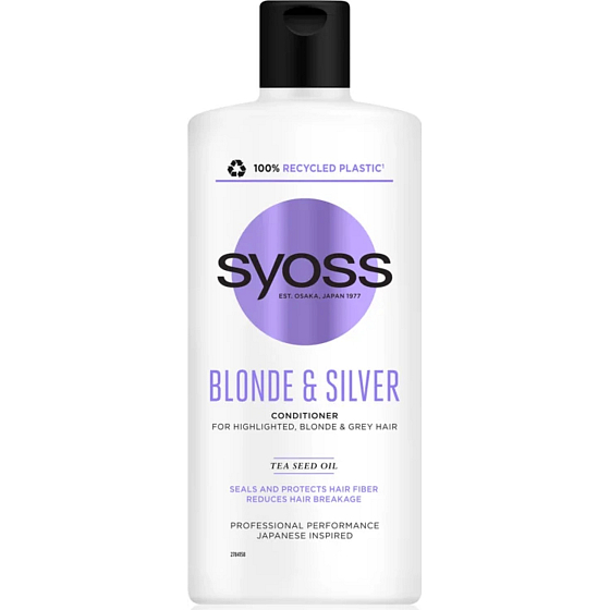 Syoss Blonde & Silver Conditioner for highlights, blonde and grey hair 440 ml