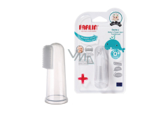 Baby Farlin Silicone toothbrush for finger transparent for children