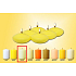 Lima Floating lens ivory candle 50 x 25 mm 6 pieces