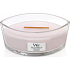 WoodWick Rosewood - Rosewood scented candle with wooden wide wick and glass ship lid 453 g
