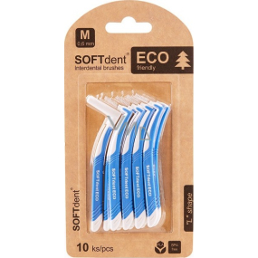 Soft Dent Eco interdental toothbrush curved M 0,6 mm 10 pieces