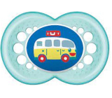 Mam Night silicone orthodontic pacifier 6+ months Turquoise with bus 1 piece