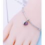 Sterling silver 925 Heart openable I love you Mom, family bracelet pendant
