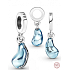 Sterling silver 925 Lake Baikal, travel bracelet pendant