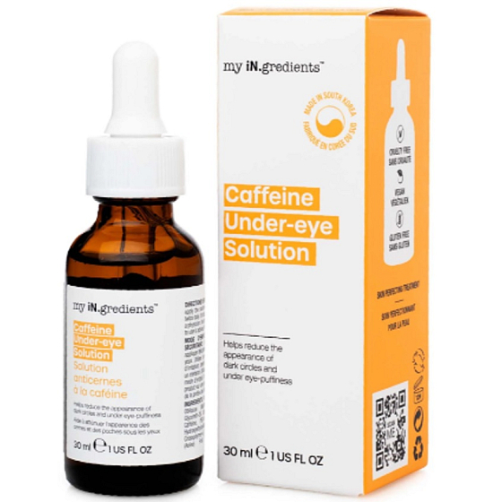 MasqueBar Caffeine Under-eye Solution Toner for puffy eyes 30 ml