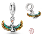 Charm Sterling Silver 925 Egyptian Goddess, Travel Bracelet Pendant