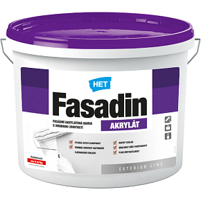 Het Fasadin facade paint with fine grain, white, 3 kg
