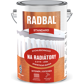 Radbal Standard S2119 radiator paint, white, 4 l