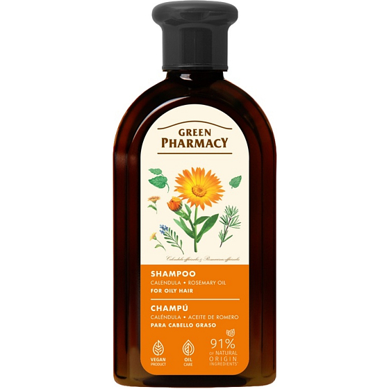 Green Pharmacy shampoo for oily hair with calendula and rosemary 350 ml