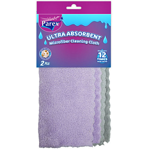 Parex ultra absorbent microfiber cloth, 29 × 30 cm, 2 pcs