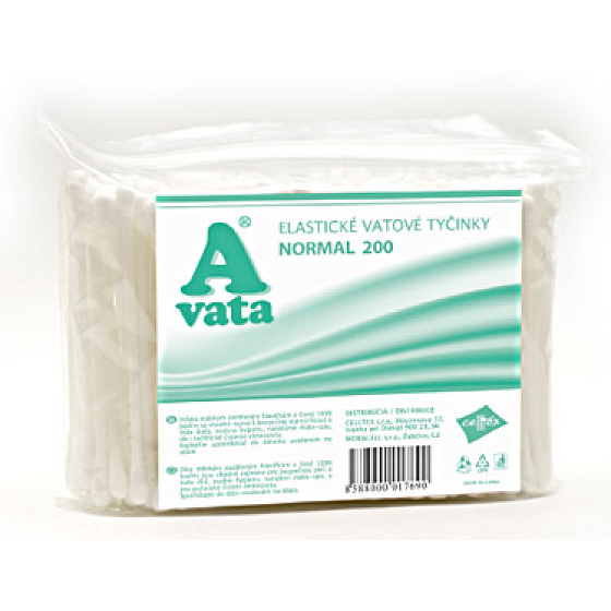 A Vata Normal elastic cotton swabs in a bag of 200 pieces