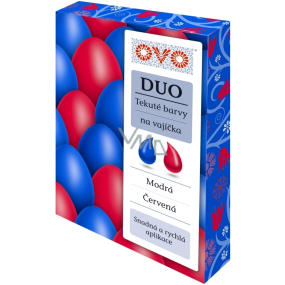 Ovo Liquid duo colors Blue / Red 2 colors each 20 ml: 1 bag (20 ml)