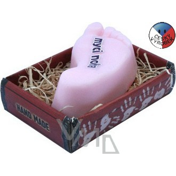 Bohemia Gifts Foot handmade toilet soap in a box of 100 g