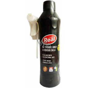 Real For ovens, grills and fireplace glass cleaner for thick grease, settled dirt and soot spray 550 g