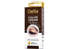 Delia Color Cream barvící krém na obočí 3.0 Tmavě hnědá 15 ml + 15 ml