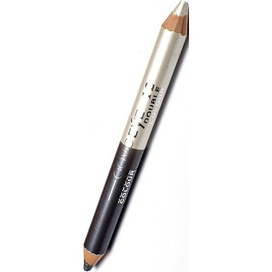 Princessa Davis Eye Double Colour eyeshadow pencil 010 Grey with glitter 6 g