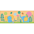 Elephant wall sticker elephant 48 x 15.5 cm 3 pieces