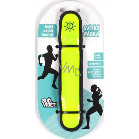 Albi Be seen! Reflective tightening and flashing strip yellow, lights up to 55 hours