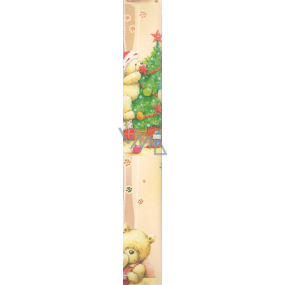 Ditipo Gift wrapping paper 70 x 200 cm Christmas beige Bear, tree