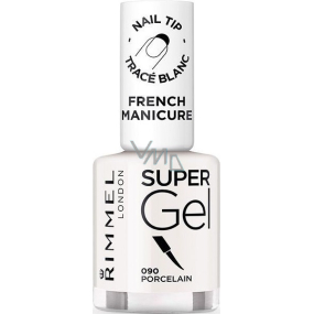 Rimmel London Super Gel French Manicure nail polish 090 Porcelain 12 ml