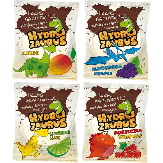 Hydrozaurus Fizzing Bath Pastille effervescent bath tablet 40 g