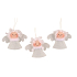 Angel white 3.5 cm, for hanging 3 pieces in a bag
