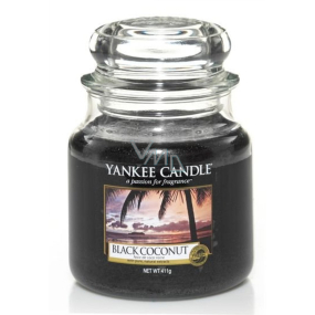 Yankee Candle Black Coconut - Classic Coconut Scented Candle Medium Glass 411 g