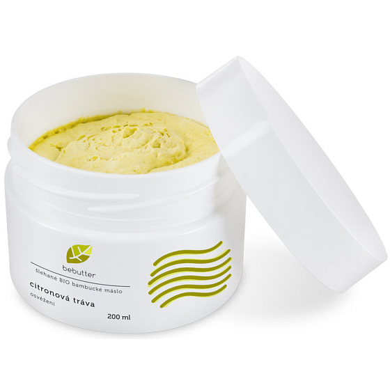 Aromatica Bebutter Bio Lemongrass Whipped Shea Butter for Tired Muscles 200 ml