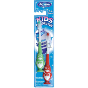Beauty Formulas Active Penguin toothbrush for children 3-6 years 2 pieces