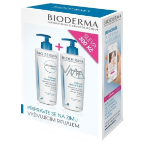 Bioderma Atoderm Nourishing Body Cream For Normal Dry To Sensitive Skin 2 x 500 ml