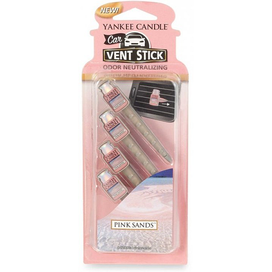 Yankee Candle Pink Sands - Pink Sands car vent sticks 29 g x 4 pieces